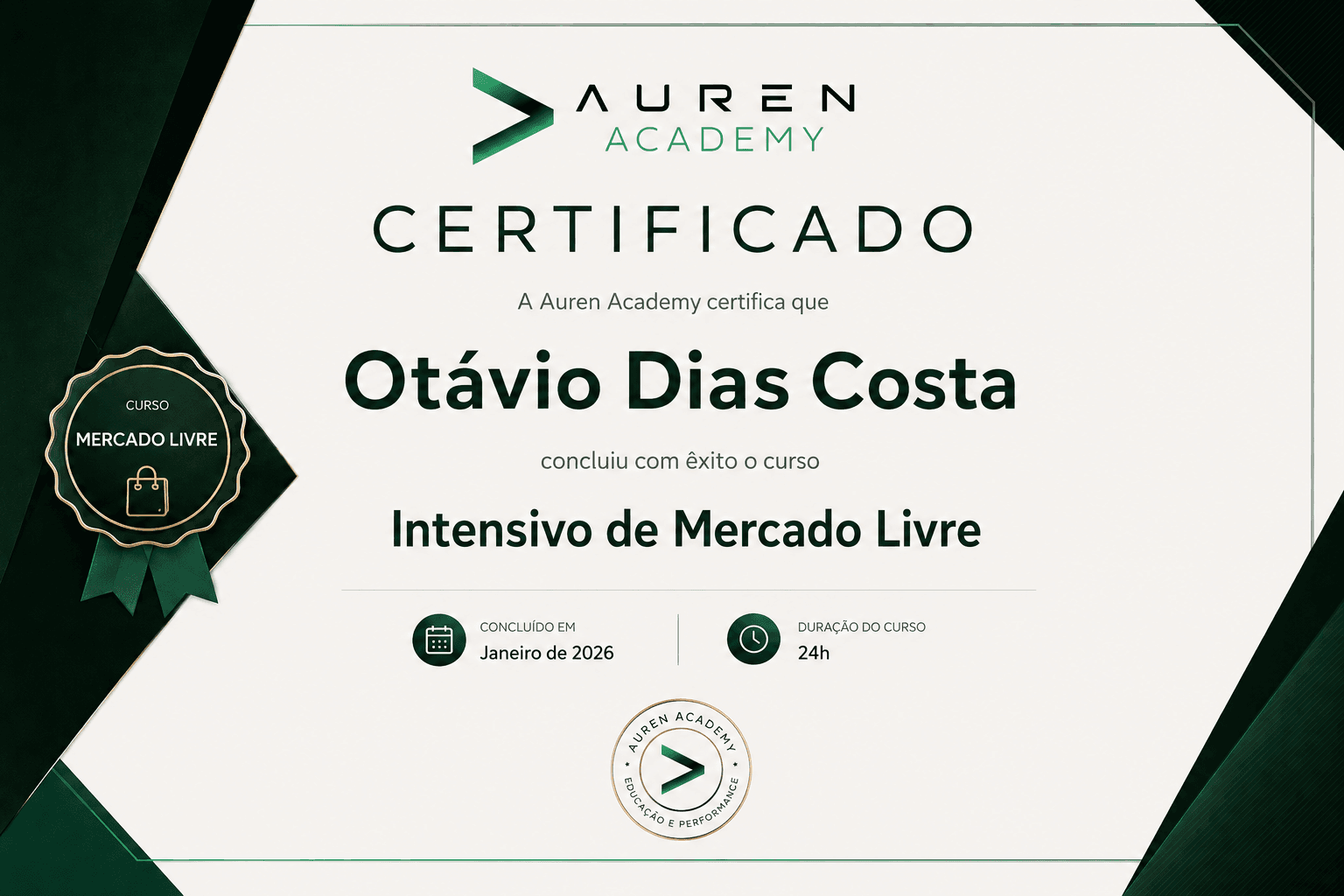 Intensivo de Mercado Livre (24h)